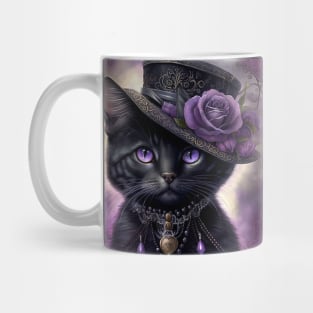 Dark Glamorous Black British Shorthair Mug